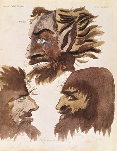 Astaroth, Abaddon und Mammon, drei Dämonen aus 
